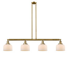 Innovations Lighting 214-BB-G71 - Bell - 4 Light - 53 inch - Brushed Brass - Stem Hung - Adjustable Island Light