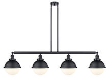 Innovations Lighting 214-BK-HFS-81-BK - Hampden - 4 Light - 54 inch - Matte Black - Stem Hung - Island Light