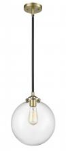 Innovations Lighting 284-1S-BAB-G202-10 - Beacon - 1 Light - 10 inch - Black Antique Brass - Stem hung - Mini Pendant