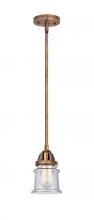 Innovations Lighting 288-1S-AC-G184S - Canton - 1 Light - 5 inch - Antique Copper - Stem hung - Mini Pendant