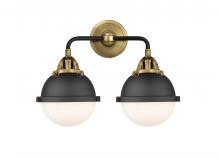 Innovations Lighting 288-2W-BAB-HFS-61-BK-LED - Hampden - 2 Light - 15 inch - Black Antique Brass - Bath Vanity Light