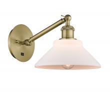 Innovations Lighting 317-1W-AB-G131-LED - Orwell - 1 Light - 8 inch - Antique Brass - Adjustable Sconce