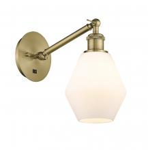 Innovations Lighting 317-1W-AB-G651-6-LED - Cindyrella - 1 Light - 6 inch - Antique Brass - Adjustable Sconce