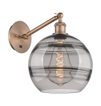 Innovations Lighting 317-1W-AC-G556-10SM - Rochester - 1 Light - 10 inch - Antique Copper - Adjustable - Sconce