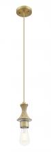 Innovations Lighting 415-1PR-BB - Astor - 1 Light - 3.5 inch - Brushed Brass - Cord hung - Mini Pendant