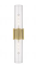 Innovations Lighting 428-2WL-BB-G428-12CL - Bolivar - 2 Light - 5 inch - Brushed Brass - Bath Vanity Light