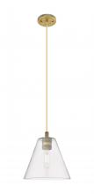 Innovations Lighting 434-1P-BB-GBC-82 - Crown Point - 1 Light - 8 inch - Brushed Brass - Pendant