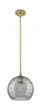 Innovations Lighting 434-1S-BB-G1213-8SM - Crown Point - 1 Light - 8 inch - Brushed Brass - Pendant