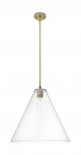 Innovations Lighting 434-1S-BB-GBC-162 - Crown Point - 1 Light - 16 inch - Brushed Brass - Pendant