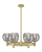 Innovations Lighting 434-6CR-BB-G1213-6SM - Crown Point - 6 Light - 26 inch - Brushed Brass - Chandelier