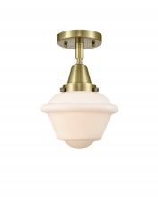Innovations Lighting 447-1C-AB-G531-LED - Oxford - 1 Light - 8 inch - Antique Brass - Semi-Flush Mount