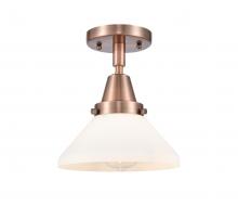 Innovations Lighting 447-1C-AC-G4471-LED - Caden - 1 Light - 8 inch - Antique Copper - Semi-Flush Mount