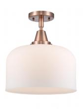 Innovations Lighting 447-1C-AC-G71-L - Bell - 1 Light - 12 inch - Antique Copper - Semi-Flush Mount