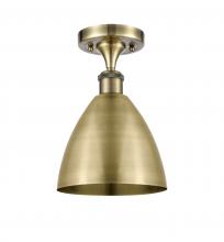 Innovations Lighting 516-1C-AB-MBD-75-AB-LED - Bristol - 1 Light - 8 inch - Antique Brass - Semi-Flush Mount