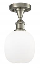Innovations Lighting 516-1C-SN-G101-LED - Belfast - 1 Light - 6 inch - Brushed Satin Nickel - Semi-Flush Mount