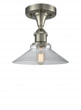 Innovations Lighting 516-1C-SN-G132-LED - Orwell - 1 Light - 8 inch - Brushed Satin Nickel - Semi-Flush Mount