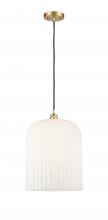 Innovations Lighting 516-1P-SG-G559-12GWH - Bridal Veil - 1 Light - 5 inch - Satin Gold - Cord hung - Mini Pendant