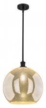 Innovations Lighting 516-1S-BK-G128-14 - Athens - 1 Light - 14 inch - Matte Black - Pendant