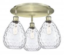 Innovations Lighting 516-3C-AB-G372 - Waverly - 3 Light - 20 inch - Antique Brass - Semi-Flush Mount