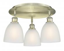 Innovations Lighting 516-3C-AB-G381 - Castile - 3 Light - 18 inch - Antique Brass - Semi-Flush Mount