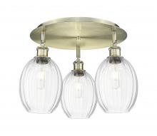 Innovations Lighting 516-3C-AB-G459-6CL - Preston Bulb - 3 Light - 18 inch - Antique Brass - Semi-Flush Mount