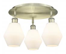 Innovations Lighting 516-3C-AB-G651-6 - Cindyrella - 3 Light - 18 inch - Antique Brass - Semi-Flush Mount