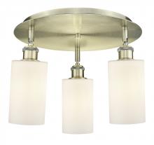 Innovations Lighting 516-3C-AB-G801 - Clymer - 3 Light - 16 inch - Antique Brass - Semi-Flush Mount