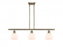 Innovations Lighting 516-3I-AB-G121-6-LED - Athens - 3 Light - 36 inch - Antique Brass - Stem hung - Island Light