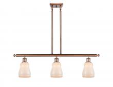 Innovations Lighting 516-3I-AC-G391-LED - Ellery - 3 Light - 36 inch - Antique Copper - Stem hung - Island Light