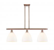 Innovations Lighting 516-3I-AC-GBD-91-LED - Bristol - 3 Light - 36 inch - Antique Copper - Stem hung - Island Light