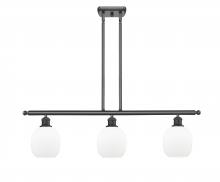 Innovations Lighting 516-3I-BK-G101-LED - Belfast - 3 Light - 36 inch - Matte Black - Stem hung - Island Light