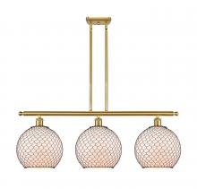 Innovations Lighting 516-3I-SG-G121-10CBK - Large Farmhouse Chicken Wire 3 Light Island Light