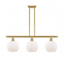 Innovations Lighting 516-3I-SG-G121-LED - Athens - 3 Light - 36 inch - Satin Gold - Stem hung - Island Light