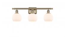 Innovations Lighting 516-3W-AB-G121-6-LED - Athens - 3 Light - 26 inch - Antique Brass - Bath Vanity Light