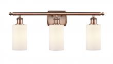 Innovations Lighting 516-3W-AC-G801-LED - Clymer - 3 Light - 24 inch - Antique Copper - Bath Vanity Light