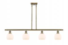 Innovations Lighting 516-4I-AB-G121-6-LED - Athens - 4 Light - 48 inch - Antique Brass - Stem hung - Island Light
