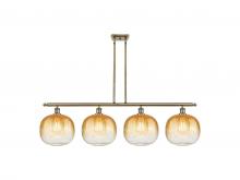 Innovations Lighting 516-4I-AB-G481-10AM - Brookhaven Sphere - 4 Light - 49 inch - Antique Brass - Stem Hung - Island Light