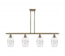 Innovations Lighting 516-4I-AB-G557-6CL - Vaz - 4 Light - 48 inch - Antique Brass - Stem hung - Island Light