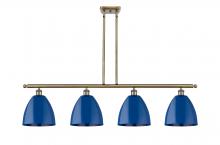 Innovations Lighting 516-4I-AB-MBD-9-BL-LED - Plymouth - 4 Light - 48 inch - Antique Brass - Stem hung - Island Light