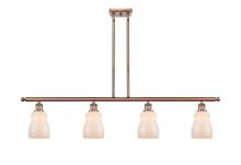 Innovations Lighting 516-4I-AC-G391-LED - Ellery - 4 Light - 48 inch - Antique Copper - Stem hung - Island Light