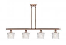 Innovations Lighting 516-4I-AC-G402-LED - Niagara - 4 Light - 48 inch - Antique Copper - Stem hung - Island Light