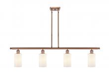 Innovations Lighting 516-4I-AC-G801-LED - Clymer - 4 Light - 48 inch - Antique Copper - Stem hung - Island Light