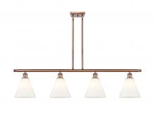 Innovations Lighting 516-4I-AC-GBC-81-LED - Berkshire - 4 Light - 48 inch - Antique Copper - Stem hung - Island Light