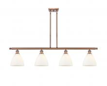 Innovations Lighting 516-4I-AC-GBD-751-LED - Bristol - 4 Light - 48 inch - Antique Copper - Stem hung - Island Light