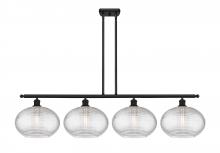 Innovations Lighting 516-4I-BK-G555-12CL - Ithaca - 4 Light - 50 inch - Matte Black - Stem hung - Island Light