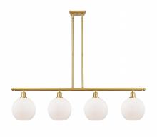 Innovations Lighting 516-4I-SG-G121-LED - Athens - 4 Light - 48 inch - Satin Gold - Stem hung - Island Light