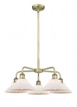Innovations Lighting 516-5CR-AB-G131 - Orwell - 5 Light - 26 inch - Antique Brass - Chandelier