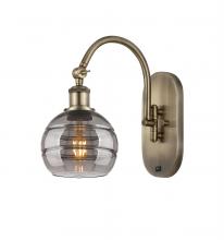 Innovations Lighting 518-1W-AB-G556-6SM - Rochester - 1 Light - 6 inch - Antique Brass - Adjustable Swing Arm