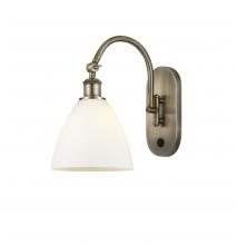 Innovations Lighting 518-1W-AB-GBD-751-LED - Bristol - 1 Light - 8 inch - Antique Brass - Adjustable Swing Arm