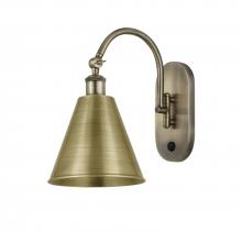 Innovations Lighting 518-1W-AB-MBC-8-AB-LED - Berkshire - 1 Light - 8 inch - Antique Brass - Adjustable Swing Arm